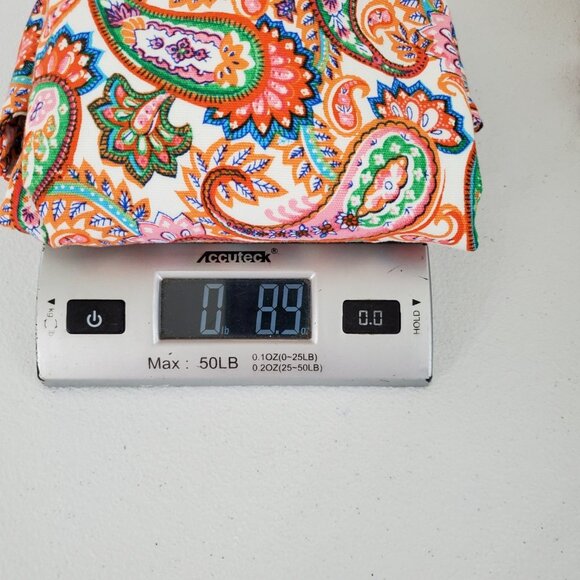 Talbtos Womens Colorful Paisley Scalloped Hem Skirt Size 14 Petite Bright Preppy - Picture 8 of 8